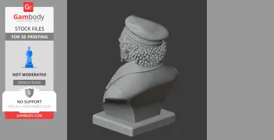 Francisco Goya Bust - Historical Warrior STL