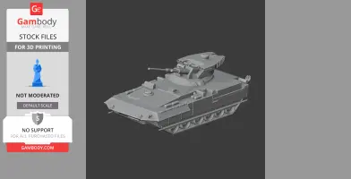 3D model of Armata Universal Combat Tank for 3D printing, detailed with turret and tracks.