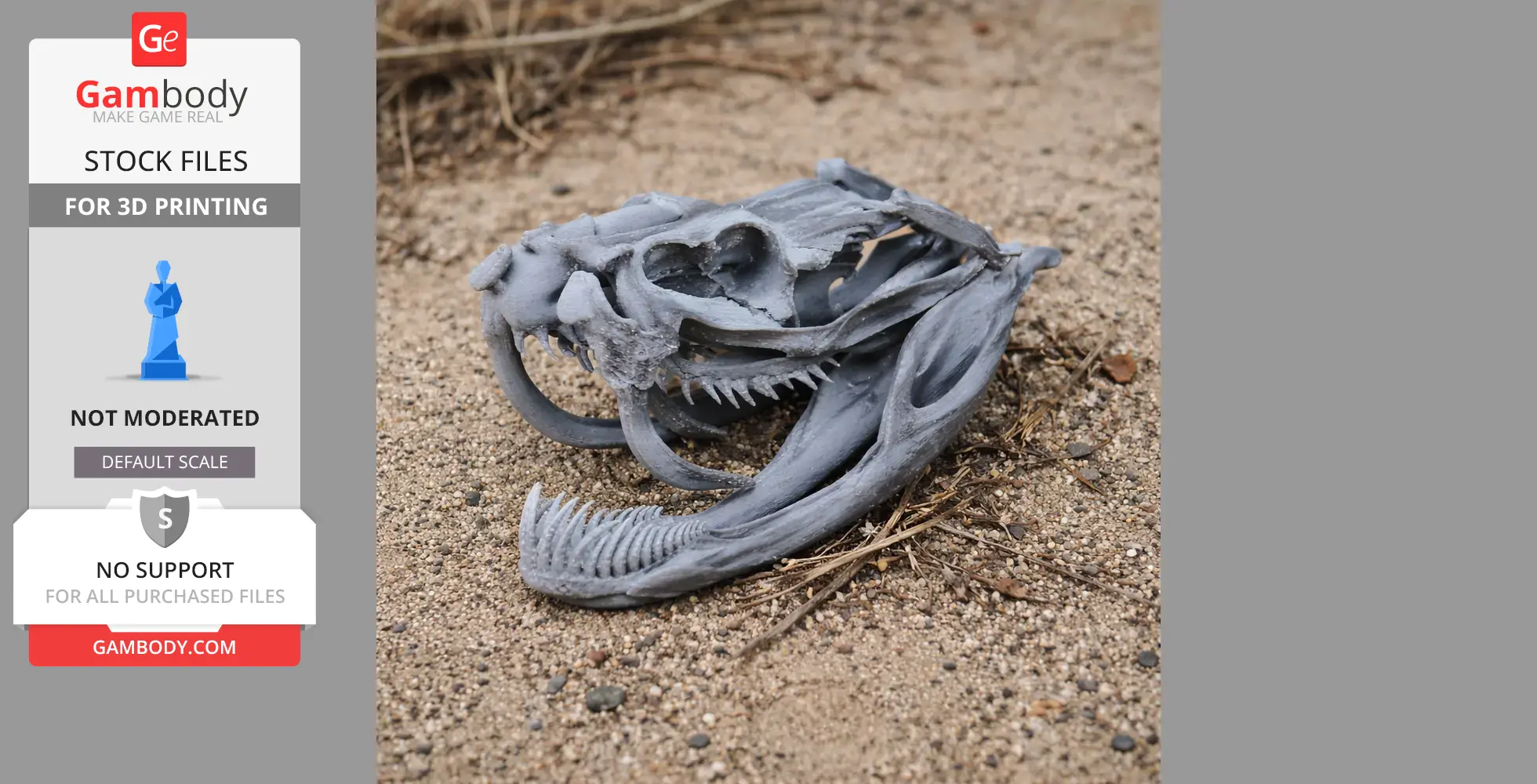Bushmaster Skull - Skull Replica STL