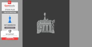 3D model of AS-90 tank for printing, showing detailed turret and barrel on a display screen.