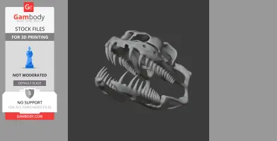 Carpet Python Skull - Skull Replica STL