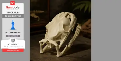 Carpet Python Skull - Skull Replica STL