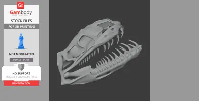 Carpet Python Skull - Skull Replica STL