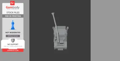 3D model of the ATMOS 2000 tank viewed from above, showing details of the turret and gun barrel.