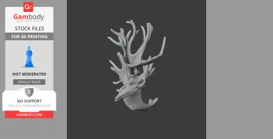 Cervalces Skull - Skull Replica STL