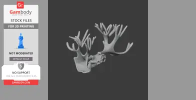 Cervalces Skull - Skull Replica STL