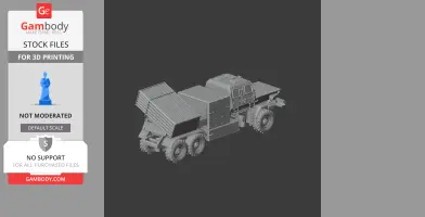 Detailed 3D model of the Bateleur FV2 tank with missile launcher, designed for 3D printing.