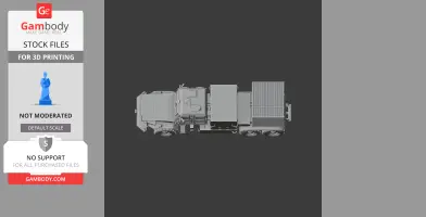 Top view of a detailed tank model with multiple wheels and rectangular compartments for 3D printing.