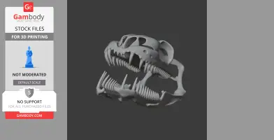 3D-printed children's python skull replica with detailed teeth and bone structure.