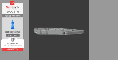 3D model of Anichkov Palace architecture, STL file for 3D printing shown in gray color.