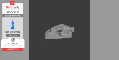 3D model of architectural structure, Anichkov Palace, for printing. Complex roof and facade details.