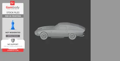 3D model of a classic Alfa Romeo Giulia TZ, perfect for scale vehicle 3D printing.