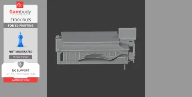 3D model of Anisa Wissa Palace, showcasing detailed architectural elements for printing.
