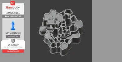 3D printed top view layout of Alnwick Castle, featuring complex architectural structures.