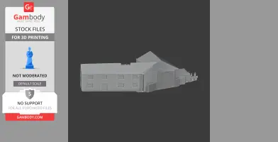 3D model of Alton Castle for printing, featuring detailed architectural design.