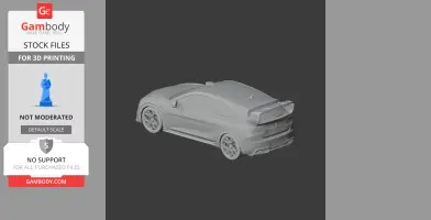 3D model of a sporty Alfa Romeo Giulietta car for 3D printing.