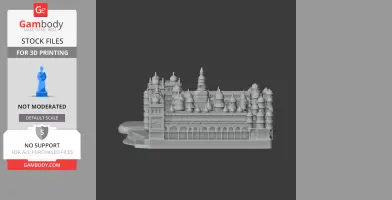 Detailed 3D model of Amba Vilas Palace for printing, featuring intricate domes and arches.