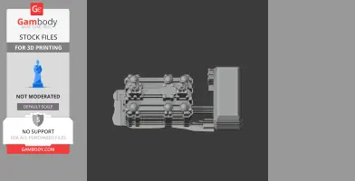 A detailed 3D model of Liverpool architecture featuring domes and geometric structures for 3D printing.