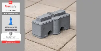 3D-printed model of Arg of Tabriz, featuring fortress-like architecture with towers and arches.