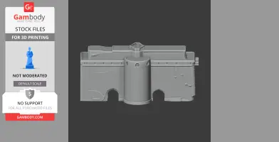 A detailed 3D model of the Arg of Tabriz, featuring fortress walls and symmetrical towers.
