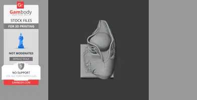 Top view of a 3D bust of a historical warrior wearing a detailed tricorn hat.