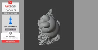 A 3D mashup figure of Garfield and Cthulhu, featuring tentacles and a distorted, unique form.