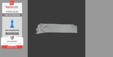 3D model of Arg-e Bam architecture fragment, showing ancient walls and structures.