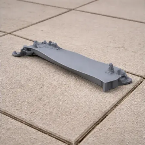 3D printed model of Arg-e Bam architecture on a tiled surface.