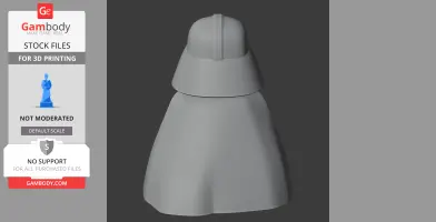 A 3D model combining Darth Vader's helmet and cloak with Garfield's body, designed for 3D printing.