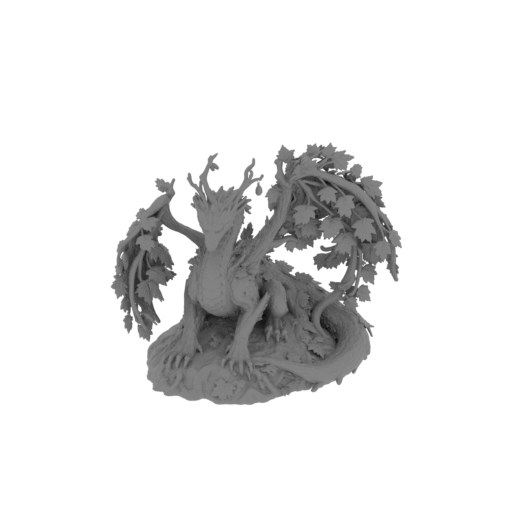 Autumn Wood Dragon.stl