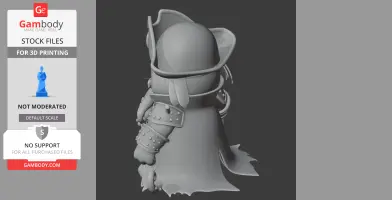 Garfield Davy Jones Ring Figure - Mashup Figure STL