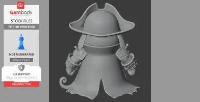Garfield Davy Jones Ring Figure - Mashup Figure STL