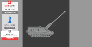 Bhim self-propelled howitzer - Tank Model STL