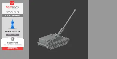 Bhim self-propelled howitzer - Tank Model STL
