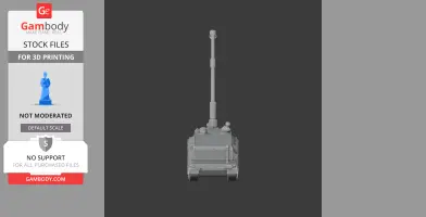 Bhim self-propelled howitzer - Tank Model STL