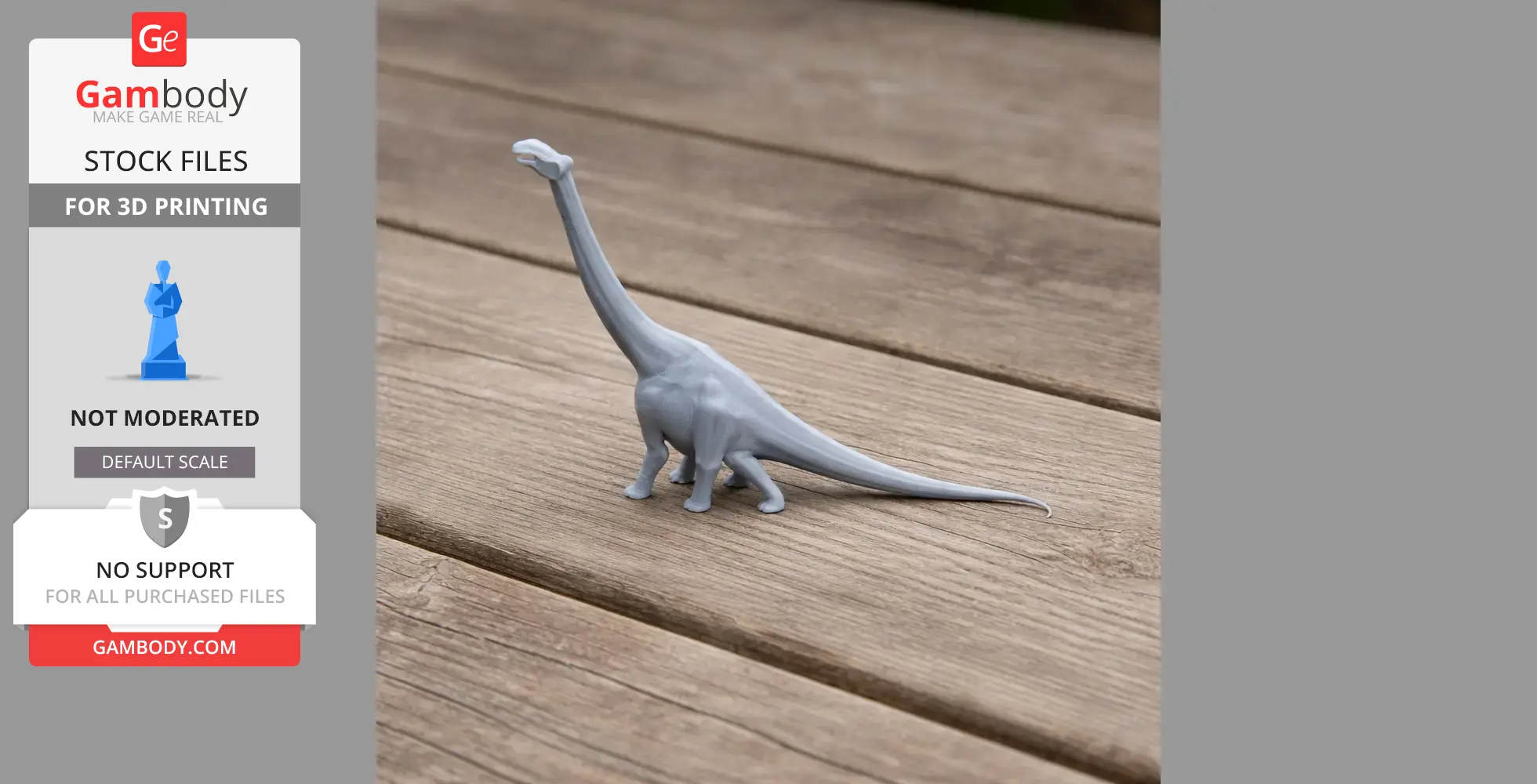 Nigersaurus - Prehistoric Animal STL