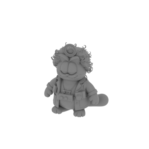 Garfield Doc Brown Ring Figure.stl