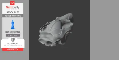 3D model of a Common Brushtail Possum skull, designed for 3D printing.