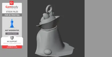 Garfield Dracula Ring Figure - Mashup Figure STL