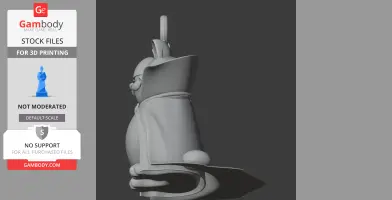 Garfield Dracula Ring Figure - Mashup Figure STL