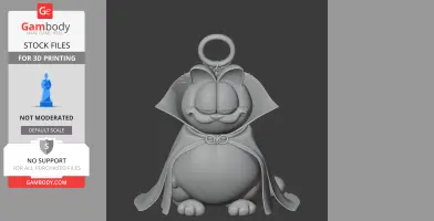 Garfield Dracula Ring Figure - Mashup Figure STL