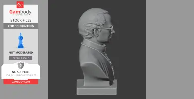 Gregor Mendel Bust - Historical Warrior STL
