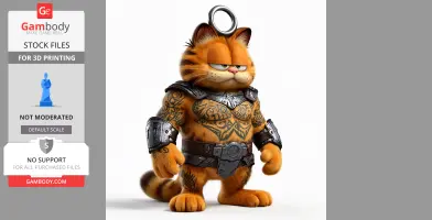 Garfield Drax Ring Figure - Mashup Figure STL
