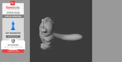 Garfield Drax Ring Figure - Mashup Figure STL