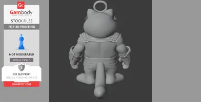 Garfield Drax Ring Figure - Mashup Figure STL