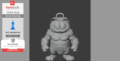 Garfield Drax Ring Figure - Mashup Figure STL