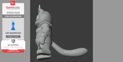 Garfield Drax Ring Figure - Mashup Figure STL