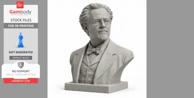 Gustav Mahler Bust - Historical Warrior STL