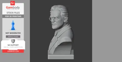 Gustav Mahler Bust - Historical Warrior STL