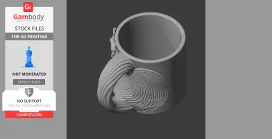 Rooster Mug - Animal Wall Hook STL